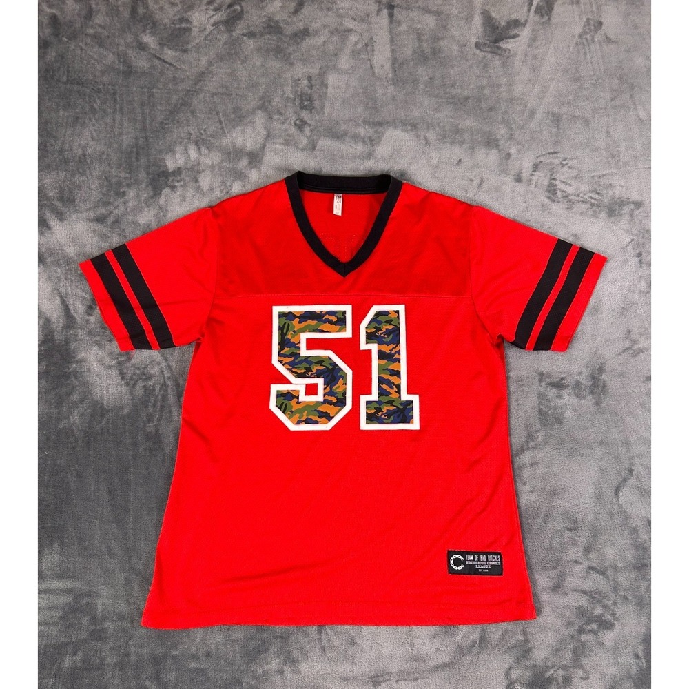 Crooks & Castles Jersey Tee‎ Shirt Red Camo Women's Medium